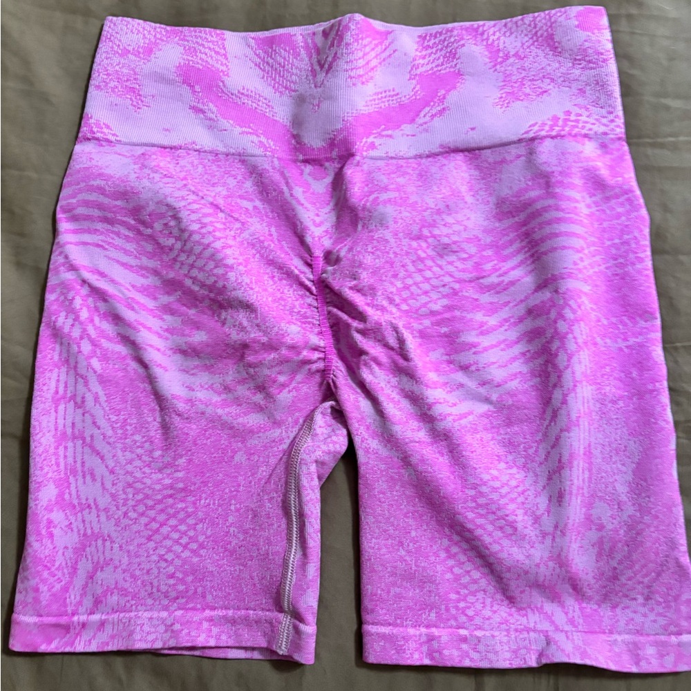 Gymshark Pink Patterned Athletic Shorts